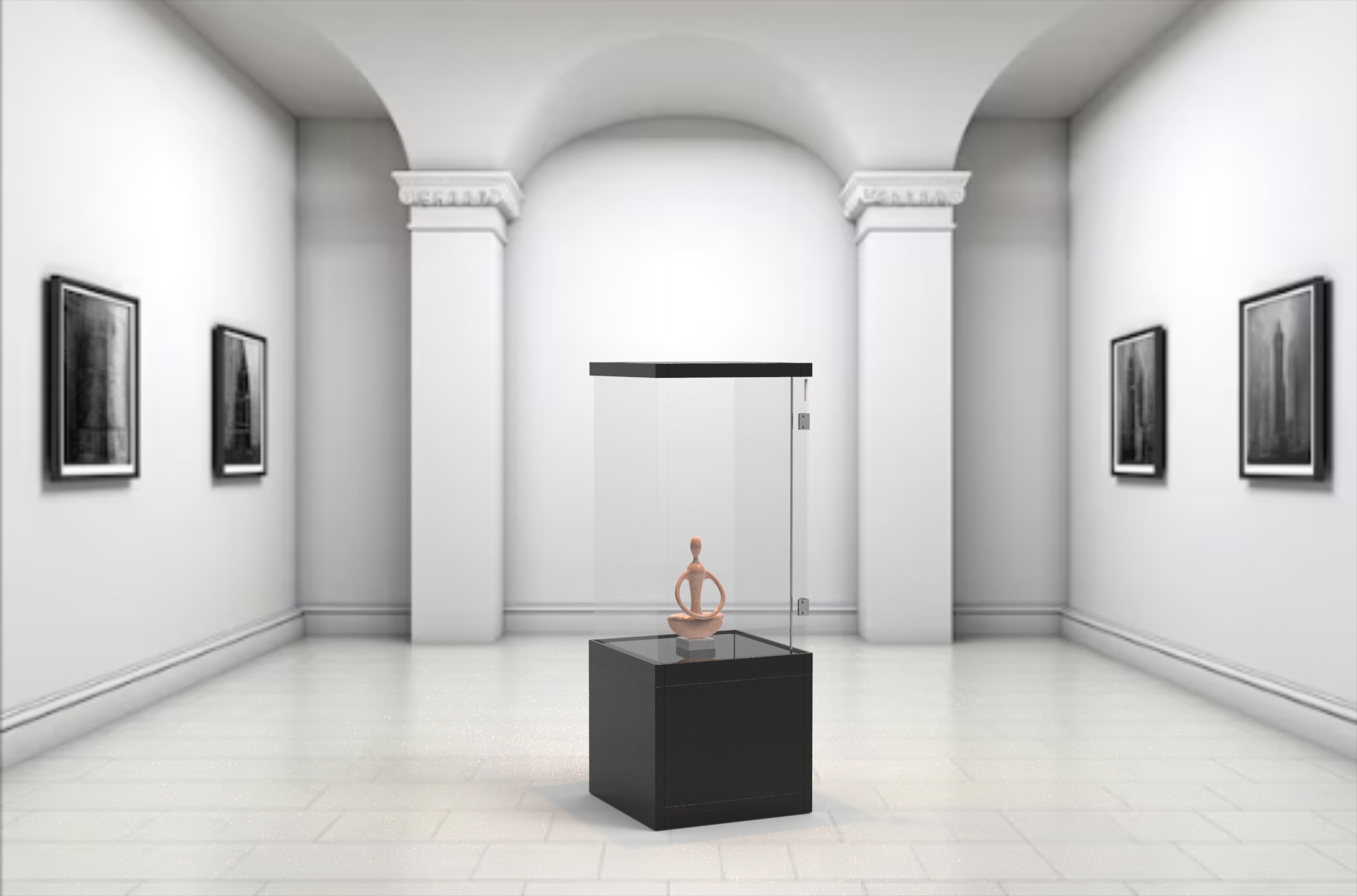 TYPE 3B-Freestanding display case